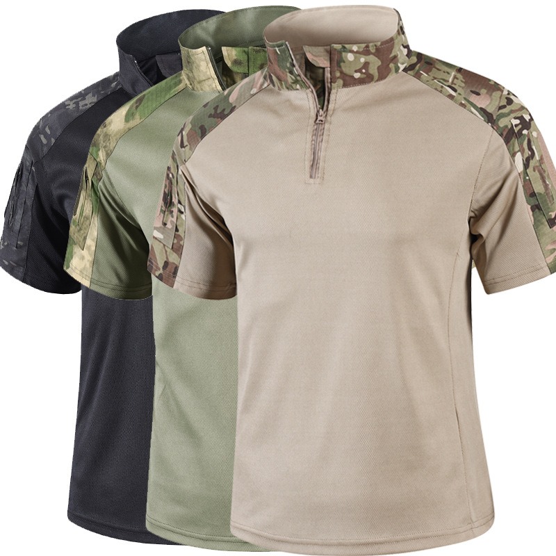 Hunting Outdoor Shirts - Chemise tactique camouflage d'été pour hommes,