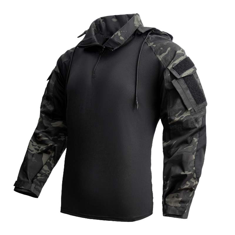 Hunting Outdoor Shirts - T-shirts pour hommes 1/4 fermeture éclair
