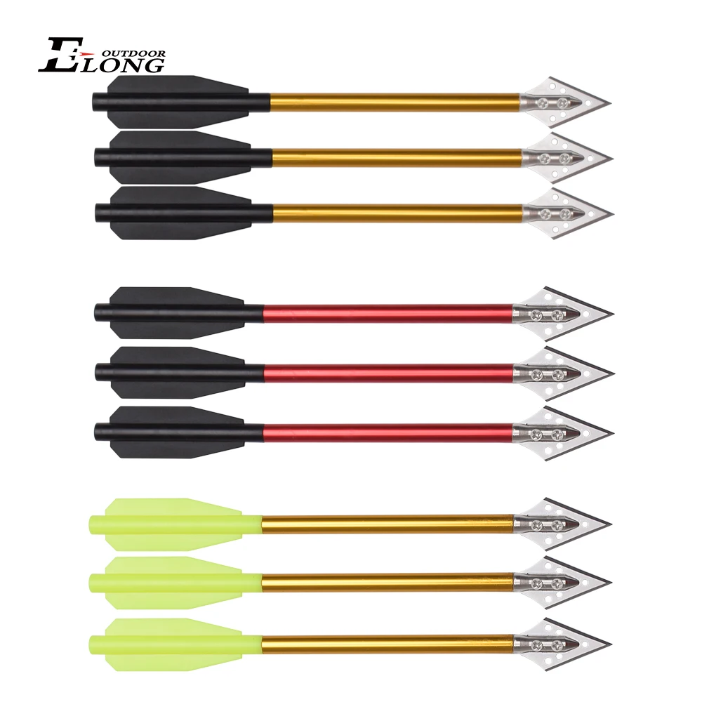 Crossbow Bolt Broadhead - Boulons d'arbalète en aluminium, flèches de