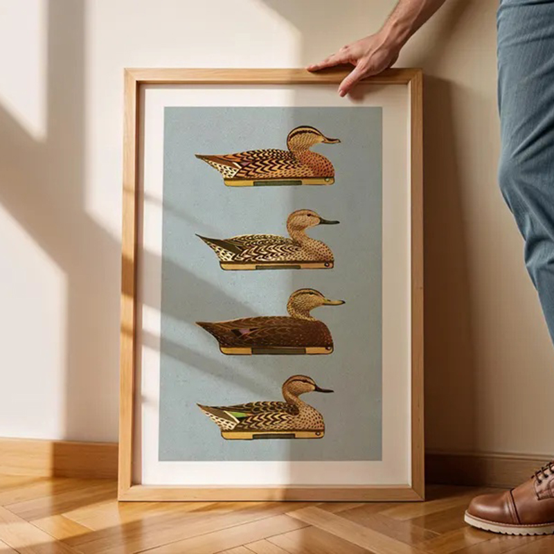 Impressions de canard rétro en - Outdoor Hunting Paintings avis et prix